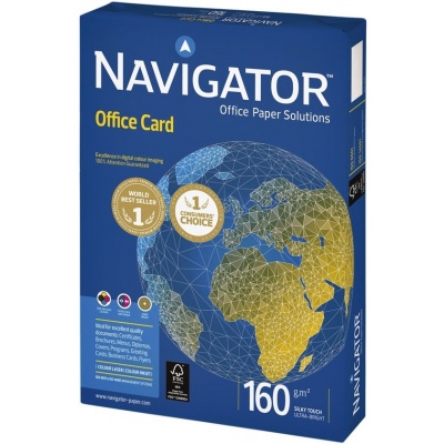 Foto van Navigator OFFICE CARD 160 gram 1250 vel A4 printerpapier