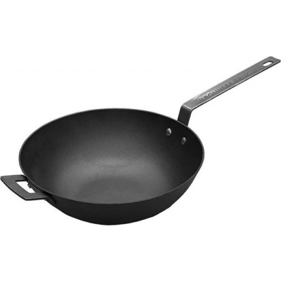 Foto van Ronneby Bruk Ultra Light Professionele Wok - 32 cm - Gietijzer