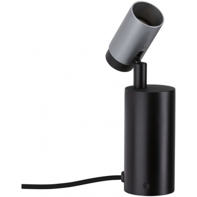 Foto van Neordic LED-tafellamp Runa GU10 max. 20W Zwart/Antraciet