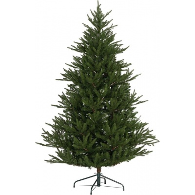 Foto van HOMCOM decoratieve kerstboom - kunststof/metaal - Ø110x183 cm - groen