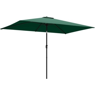 Foto van Outsunny Terrasparasol - Polyester, Metaal - 300L x 200B x 235H cm - Groen