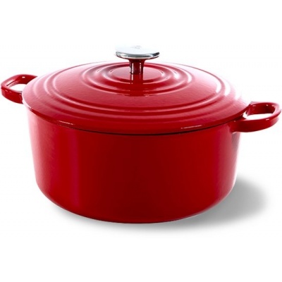 Foto van BK Bourgogne Braadpan 24cm - 4.2l - PFAS-vrij - Inductie - Ovenbestendig tot 230°C - Chili Rood
