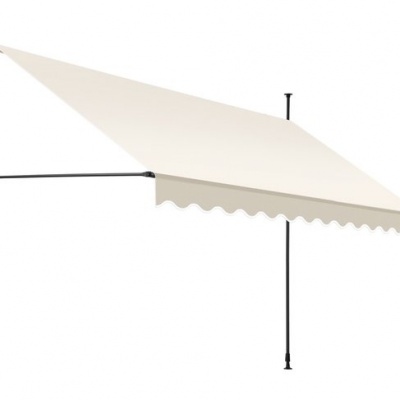 Foto van KESSER® Klemluifel B x D 200 cm x 180 cm beige met handslinger balkon, balkonluifel zonder boren