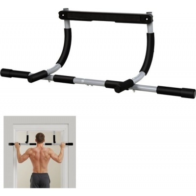 Foto van HOMCOM Optrekstang van staal, schuim en PE, 92L x 40B x 17H cm, Zwart