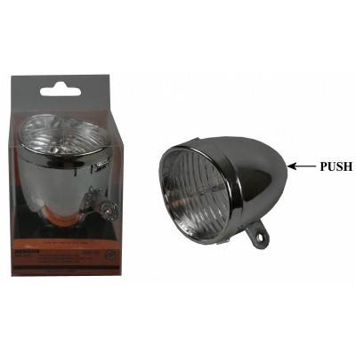 Fietskoplamp 3 X LED Chrome Fietskoplamp 3 X LED Chrome