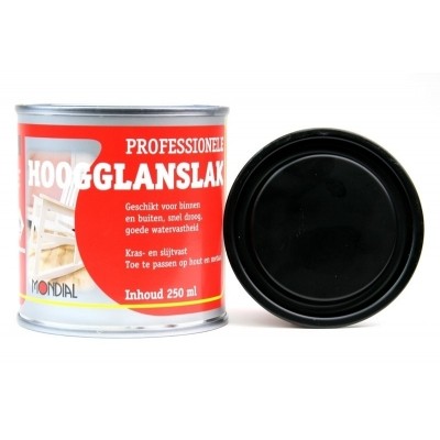 mondial hoogglanslak zwart - 250ml mondial hoogglanslak zwart - 250ml