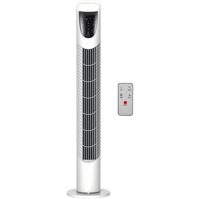 Foto van HOMCOM Torenventilator - 18x18x78,5 cm - Wit