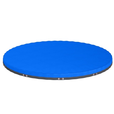 Foto van Outsunny Rond Zwembadafdekking Ø 450 cm, Waterdicht met Veiligheidstouw, Blauw