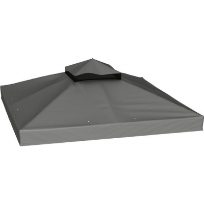Foto van Outsunny - Vervangend Dak voor Paviljoen - Polyester - Donkergrijs