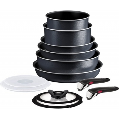 Foto van Tefal Ingenio So Light - 12-delige Pannenset - Inductie - Stapelbaar - Afneembare Handgrepen