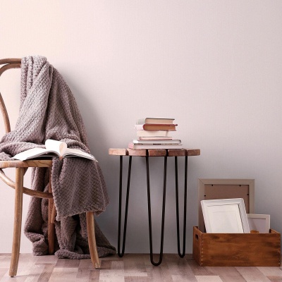 Foto van Elle Collectie Effen Behang Licht Blush Roze