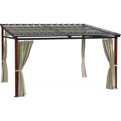 Foto van Outsunny Pergola met zijwanden en schuin dak 84C-475V00