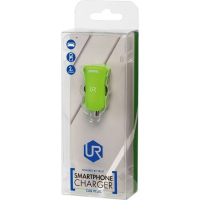 Trust Urban - Smartphone Auto Oplader - 5W - Groen Trust Urban - Smartphone Auto Oplader - 5W - Groen