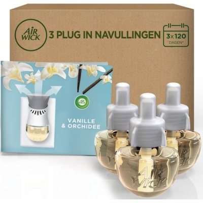 Foto van Air Wick Elektrische Luchtverfrisser Navullingen - Vanille & Orchidee - 3 Stuks