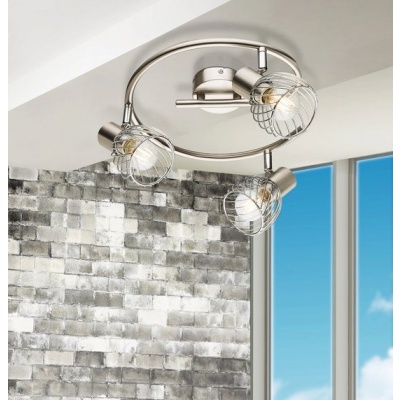 Foto van GLOBO 54809-3, Nikkel, Metaal, IP20, I, E14, LED Verlichting