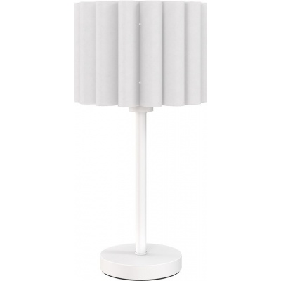 Foto van HOMCOM Tafellamp Metaal en Kunststof 25x25x48,5 cm Wit