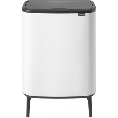 Foto van Brabantia Bo Touch Bin Hi Prullenbak - 60 liter - 1 vak - Wit