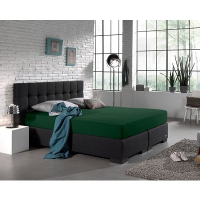 Foto van Dreamhouse Jersey Stretch Hoeslaken - 100% Katoen - 80/90/100x220 - Groen