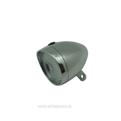 Fietskoplamp 1x Led Chrome Fietskoplamp 1x Led Chrome