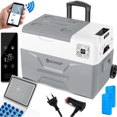 Foto van KESSER® Compressor Koelbox Elektrische Vriezer 30 Liter met APP-bediening, USB 12/24V 230V en telesc