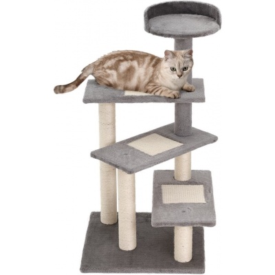 Foto van PawHut 5-laags kattenklim- en krabboom met sisal - beige