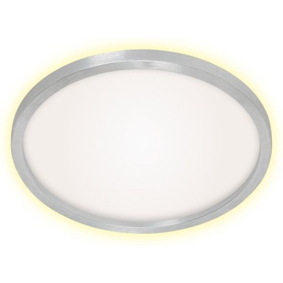Foto van Briloner Leuchten - LED-plafondlamp met achtergrondverlichting, 22W, 3000 lumen, aluminium/wit