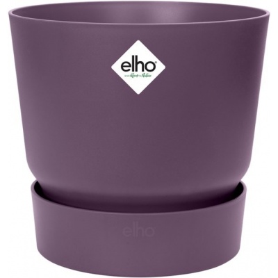 Foto van Elho Greenville Rond 40 - Grote Buitenbloempot met Waterreservoir - Vintage pruim