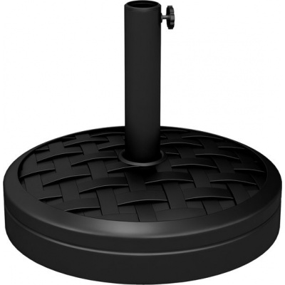 Foto van Outsunny Middenpoot Parasolvoet-HDPE, beton-Ø45 x 36H cm-Zwart