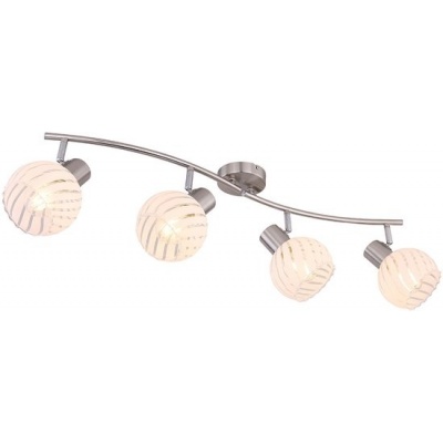 Foto van Globo Willy nikkel metalen opbouwspot E27 54025-4