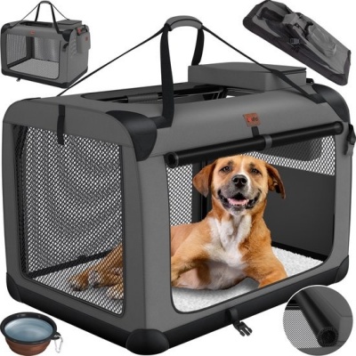 Foto van LOVPET® reisBench Hondenbench hondenbox honden transportbox opvouwbaar incl. transportzak hondenbak 