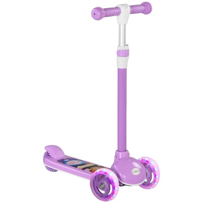 Foto van AIYAPLAY Kinderscooter, 3-wiel scooter voor peuters 2-6 jaar, verstelbare hoogte, LED-verlichting, p