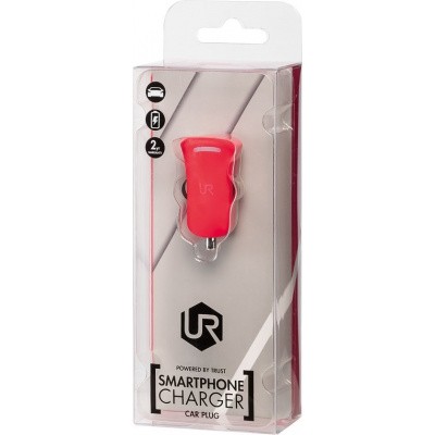 Trust Smartphone Car Charger Auto Rood Trust Smartphone Car Charger Auto Rood