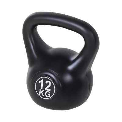 Foto van Soozier 11,8 kg kunststof kettlebell met zand, glad handvat voor thuis en sportschool
