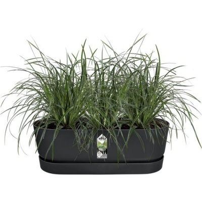 Foto van Elho Greenville Easy Balkonbak 52 - 100% Gerecycled Plastic - Living zwart