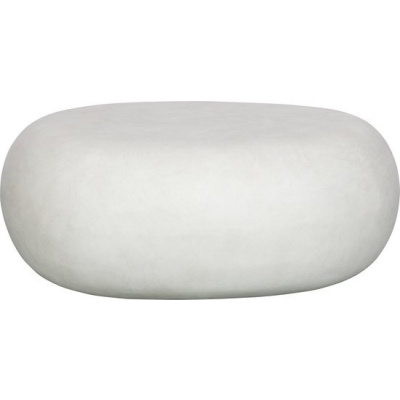 Foto van vtwonen Pebble Bijzettafel - Fiber Clay - Betonlook - Wit - 31x65x49 cm