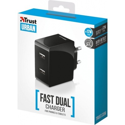 Trust 2 Poorts USB Thuislader Trust 2 Poorts USB Thuislader