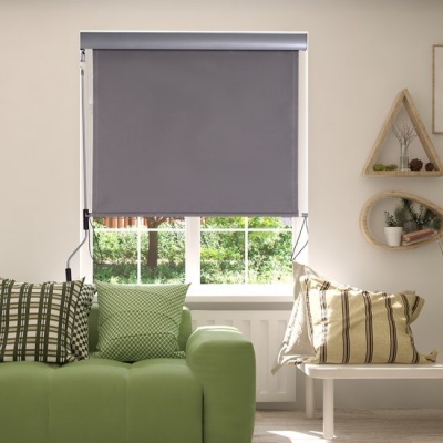 Foto van Outsunny Verticale luifel privacyscherm 1,2 x 2 m - zon- en windbescherming