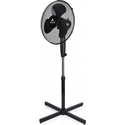 Foto van Aerson Staande Vloerventilator Zwart - 120 cm - 3 Snelheden