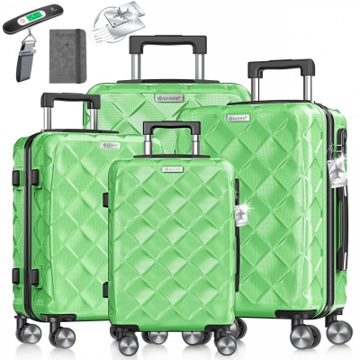 Foto van KESSER® Reiskofferset, 4-delig, kofferset, ABS, hardshell-koffer met cijferslot, kofferweegschaal en