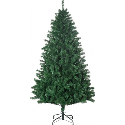 Foto van HOMCOM Kunstkerstboom PVC, PE, Metaal Ø120 x 180H cm Groen