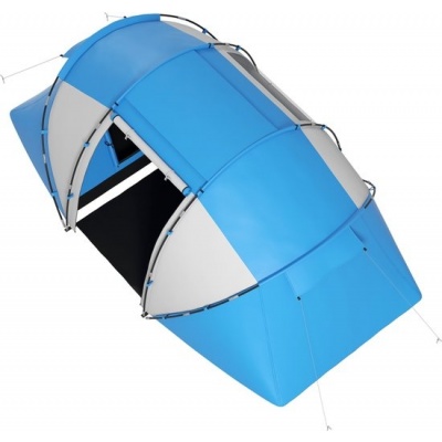 Foto van Outsunny Tent Taft, Fiberglas L430 x B240 x H170cm - Blauw