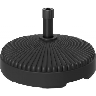 Foto van Outsunny Zwarte Sonnenschirmstandaard tot 28 kg, Rond, voor Ø34/38 mm parasols, Balkon, Tuin