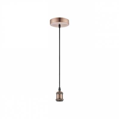 Foto van Paul Neuhaus Edison stijl hanglamp, E27, koperkleurige ophangset
