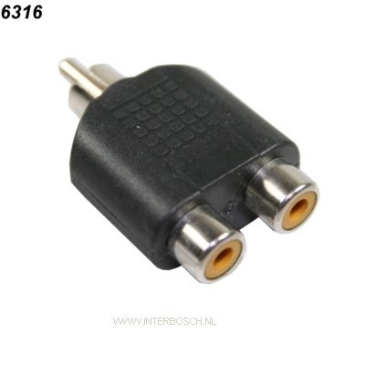 Plug 1*Tulp => 2*Contra Plug 1*Tulp => 2*Contra