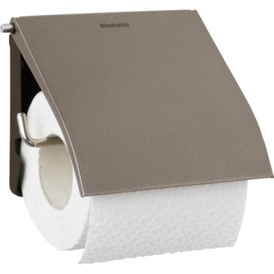 Brabantia ReNew WC Rolhouder - met Klep - Hangend - Zonder boren - Platinum