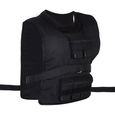 Foto van HOMCOM Gewichtswest Oxford, Metaal 36L x 52B cm - Zwart