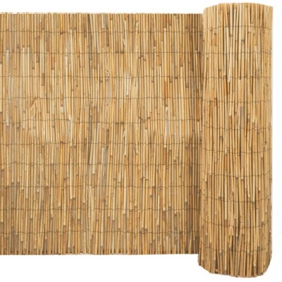 Foto van UrFence Balkon Privacy Scherm Rietmat 110x600 cm - Natuurlijk Riet Tuinscherm, Ondoorzichtig en Weer