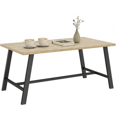 Foto van Outsunny Salontafel van Metaal - 100 x 55 x 45 cm - Bruin