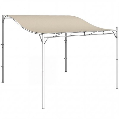 Foto van Outsunny Pergola Gazebo Vervangdak - Polyester - 298L x 293B x 1H cm - Crèmewit