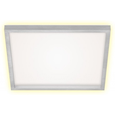 Foto van Briloner Leuchten - LED-plafondlamp met achtergrondverlichting, 22W, 3000 lumen, wit-aluminium